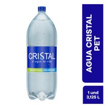 Agua CRISTAL sin gas botella  (3125  ml)