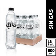 Agua AGUA ZALVA sin gas botella x12und (7200  ml)