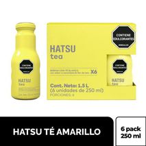Té HATSU amarillo sin calorías x6und (1500  ml)