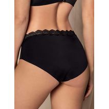 Panty Hipster Con Encaje En Cintura Tiro Medio 72301
