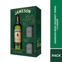 Whisky JAMESON Triple Destilled + Vasos  (700  ml)