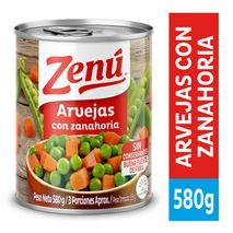 Arvejas con zanahoria ZENU lata, sin conservantes (355  gr)