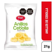 Pasabocas YUPI anillos de cebolla (21  gr)