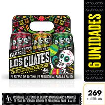 Coctel LOS CUATES con tequila sabor margarita y mango (473  ml)