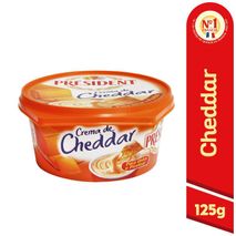 Crema de queso PRESIDENT Cheddar (125  gr)