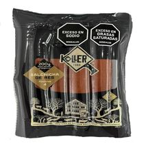 Salchicha KOLLER de res x4und