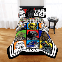 Edredón doble faz Star Wars cama doble o sencilla