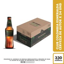 Cerveza CLUB COLOMBIA esmeralda x24und (7920  ml)