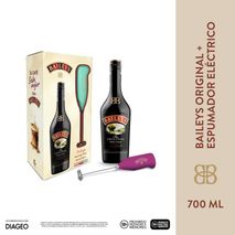 Crema de whisky BAILEYS original + espumador eléctrico (1  und)