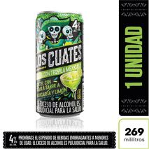 Coctel LOS CUATES con tequila sabor margarita y fresa (269  ml)