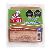 Salchicha CUNIT de cerdo x16 unidades (500  gr)