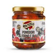 Salsa pomodori MONTICELLO al forno e olive (285  gr)