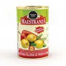 Aceitunas MAESTRANZA MARCA EXCLUSIVA rellenas con pimentón picante (130  gr)
