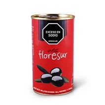 Aceitunas FLORESUR negra con hueso (185  gr)