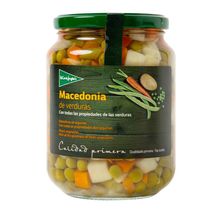 Macedonia de verduras EL CORTE INGLÉS MARCA EXCLUSIV en frasco conservadas (450  gr)