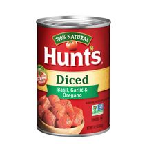 Tomate HUNTS picado con orégano y albaca (275  gr)