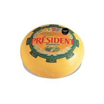 Queso PRESIDENT madrigal porcionado en tienda