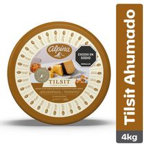 Queso tilsit ALPINA ahumado porcionado en tienda