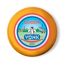 Queso VONK gouda porcionado en tienda