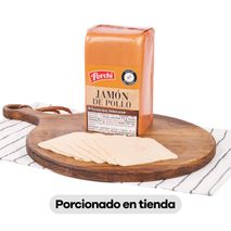 Jamón de pollo PORCHI porcionado en tienda