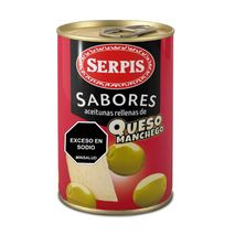 Aceitunas SERPIS rellenas de queso manchego (130  gr)