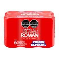 Gaseosa KOLA ROMAN Lata x 6und 235ml (1410  ml)