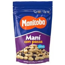 Maní MANITOBA con pasas (200  gr)
