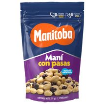 Maní MANITOBA con pasas (370  gr)