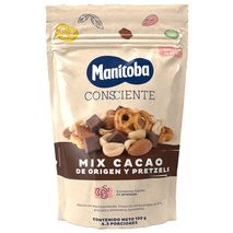 Mezcla frutos secos CONSCIENTE mix cacao origen pretzels (130  gr)