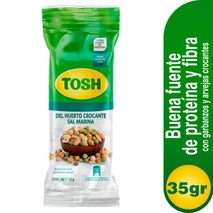 Mezcla frutos secos TOSH huerto crocante sal marina (35  gr)