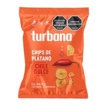 Snack TURBANA CHIPS plátano chile dulce (85  gr)