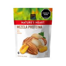 Mezcla frutos secos NATURES HEART proteína maní, maíz y almendras (300  gr)