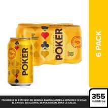 Cerveza POKER lata six pack (2130  ml)