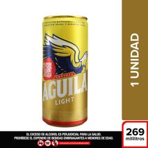 Cerveza AGUILA LIGHT lata sabor sin igual (269  ml)