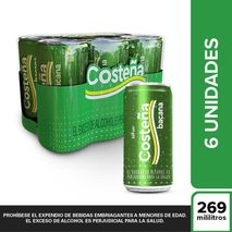 Lata CERVEZA COSTEÑA BACANA nacional six pack (1614  ml)