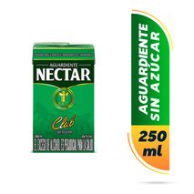 Aguardiente NECTAR club sin azúcar caja pequeña (250  ml)