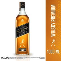 Whisky JOHNNIE WALKER. black label 12 Años (1000  ml)