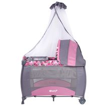 Cuna Corral Mecedora Sally 716 1 Rosada