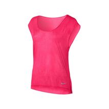Camiseta Deportiva Mujer Nike Breathe Short Slave-Rosa