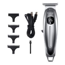 Kemei All Metal Lcd Professional Hair Clipper Men Electric