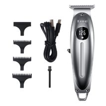 Kemei Men Hair Trimmer All Metal Lcd Professional Hair T