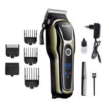Kemei Professional Electric Hair Clipper Rechargeable Lcd