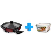 Sartén Eléctrico Home Elements 30Cm + Recipiente Hermé 800Ml
