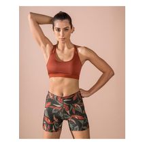 Kit Deportivo Top Terracota Y Short Estampado 195356K