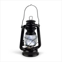 Linterna Metálica Negra Con Regulador De Intensidad Con 15 Luces Led,