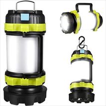 Linterna De Camping Led, Linterna Portátil Recargable, Banco De Energía De 3600 Mah