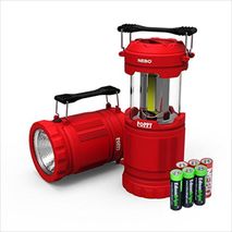 Lámpara Combinada Led De 300 Lúmenes / Linterna De 120 Lúmenes Con 3 Baterías