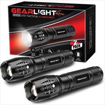 Linterna De Mano Led Táctica, 2 Unidades