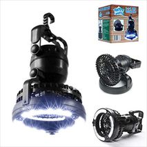 Linterna Portátil 2 En 1 Led Con Gancho Para Colgar, Ventilador De Techo