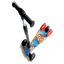 Patineta Humo Scooter Niños Bluet Musica Luces Recar grafiti